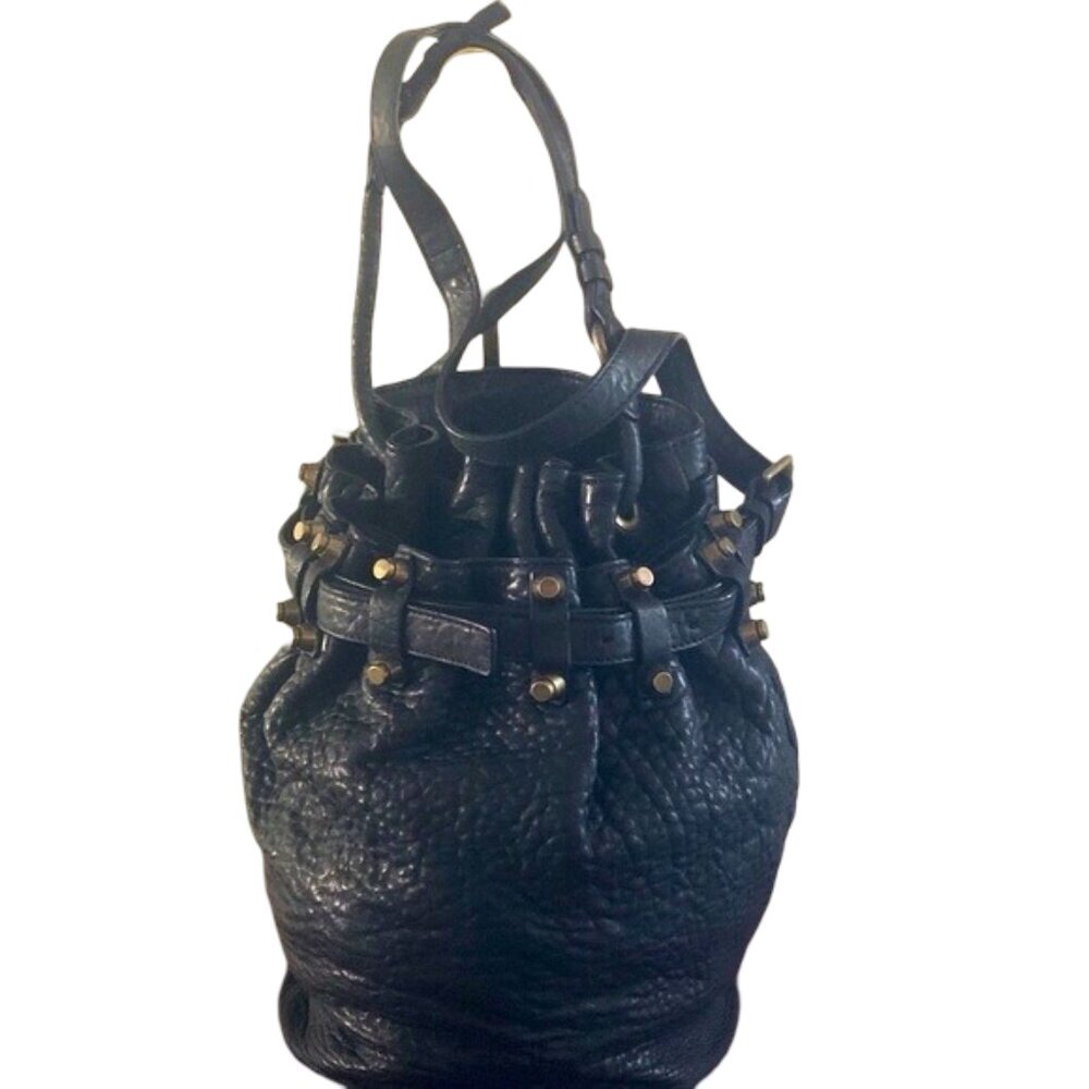 Alexander Wang Textured Black Hobo Bag